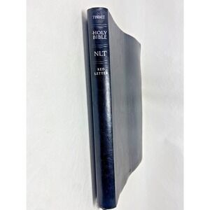 VTG 2004 Black Holy Bible New Living Translation Large Print Red Letter Tyndale‎